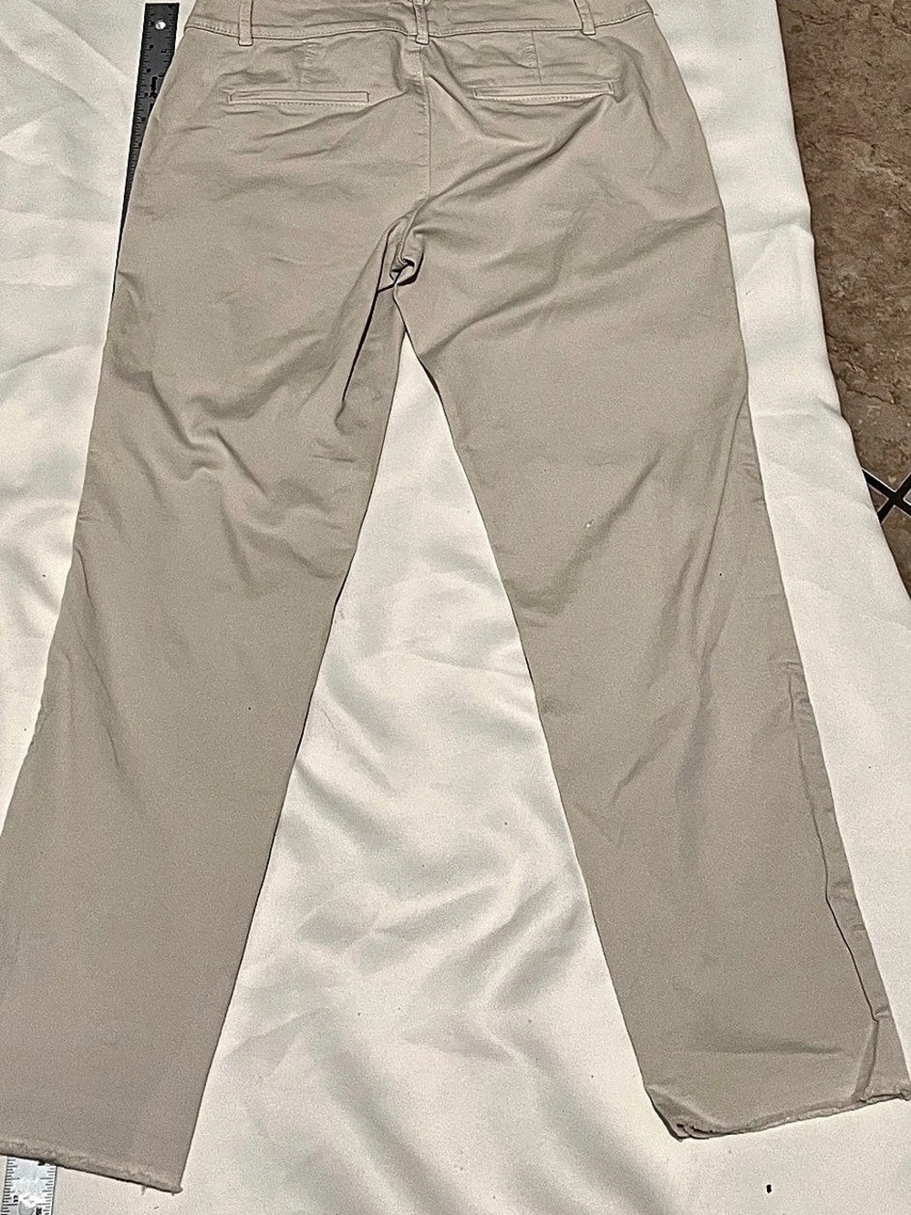 Loft Marisa Straight Leg Pants Khaki Beige Size 4